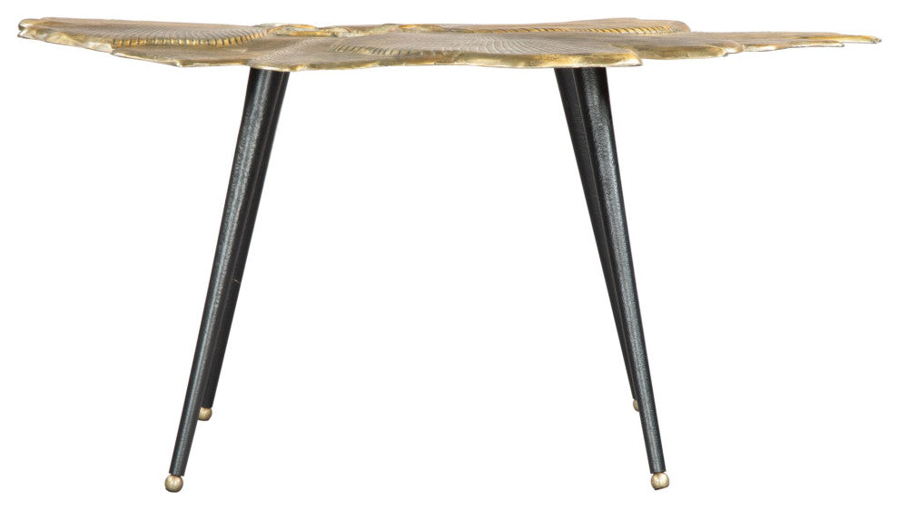 Coffee Table, Aluminum, Metal, Antique Brass, Black, Gold, Lounge Hospitality