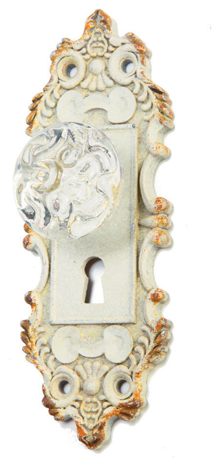 Vintage Door Handle Wall Hook, Set of 4, Cream
