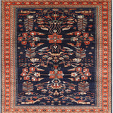 Ahgly Company Indoor Square Mid-Century Modern Area Rugs, 8' Square