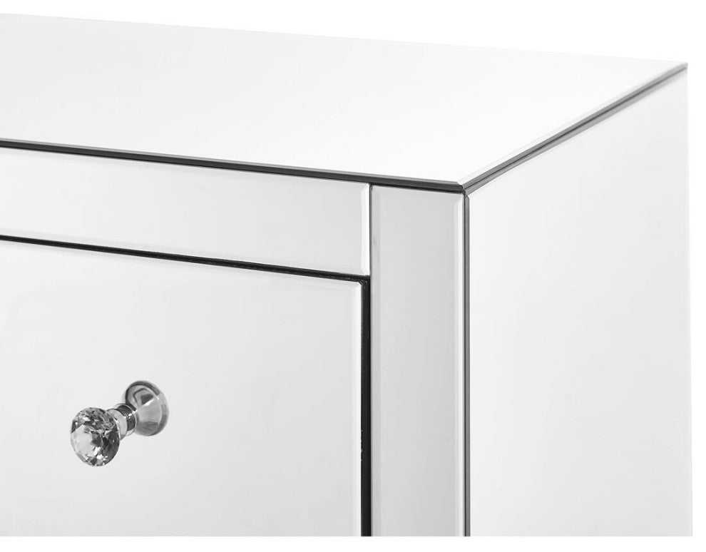 3 Drawers Dresser 32 X16 X 32" In Clear Mirror