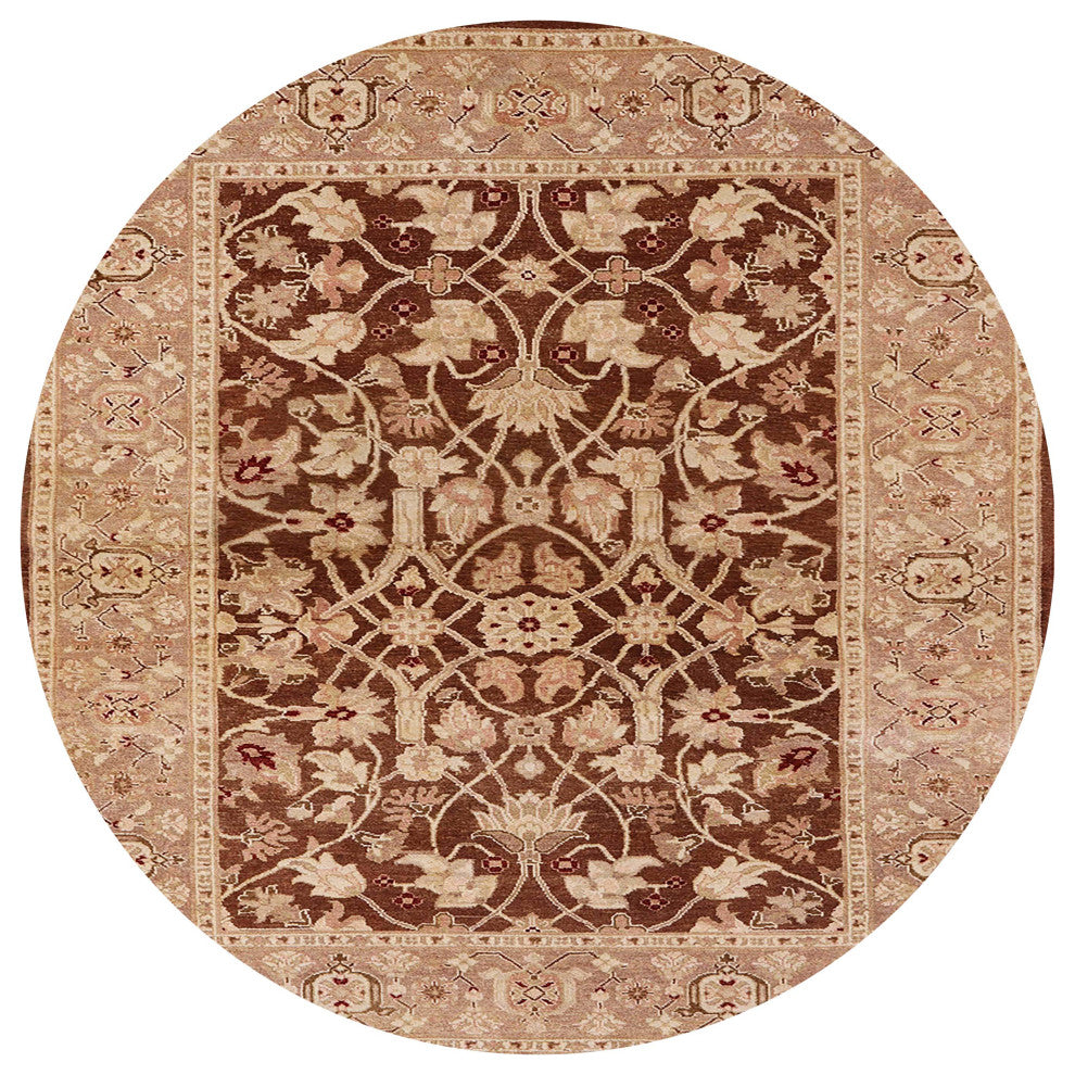 Ahgly Company Indoor Round Mid-Century Modern Area Rugs, 5' Round