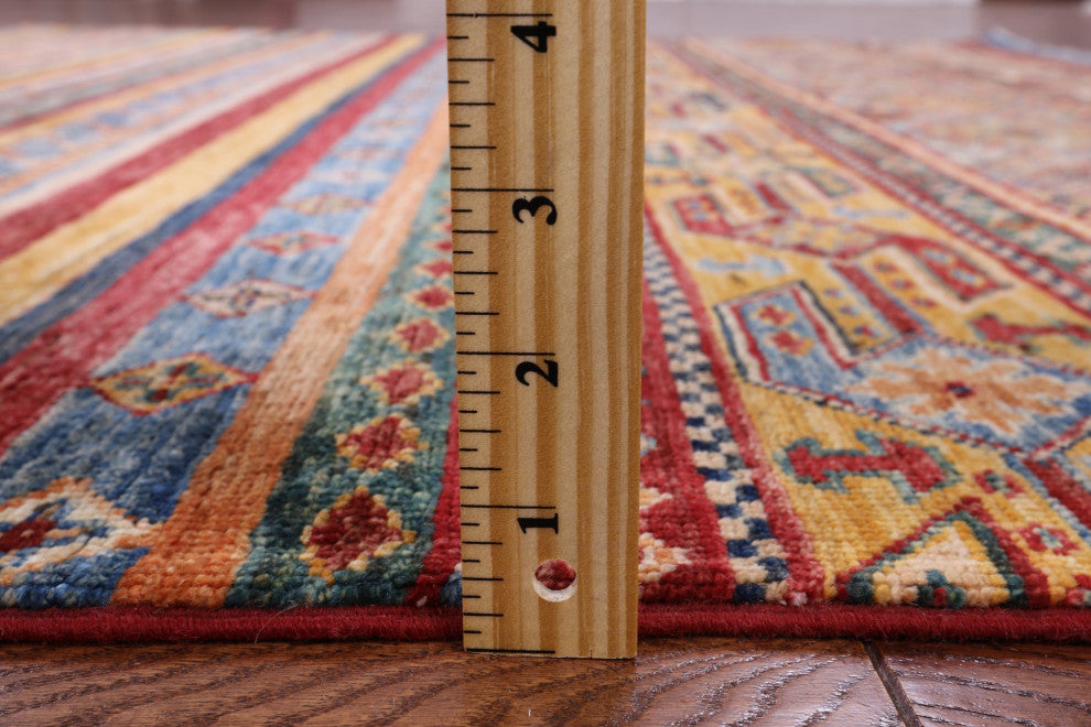 5' 8" X 8' 1" Super Kazak Khorjin Hand Knotted Rug Q6544