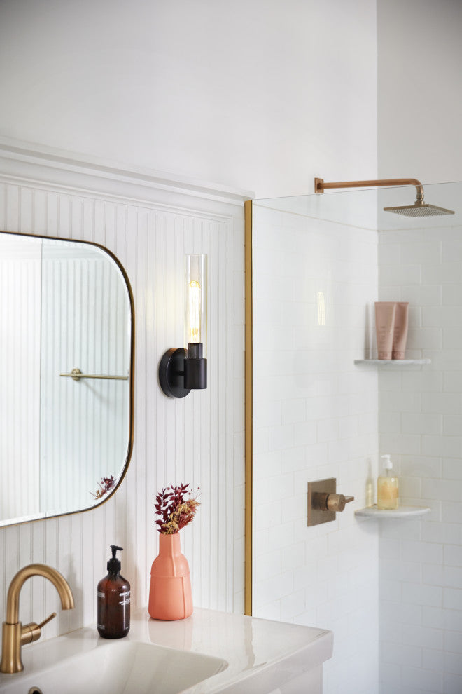 Lark Shea 14.75" Single Bath Vanity Light, Black