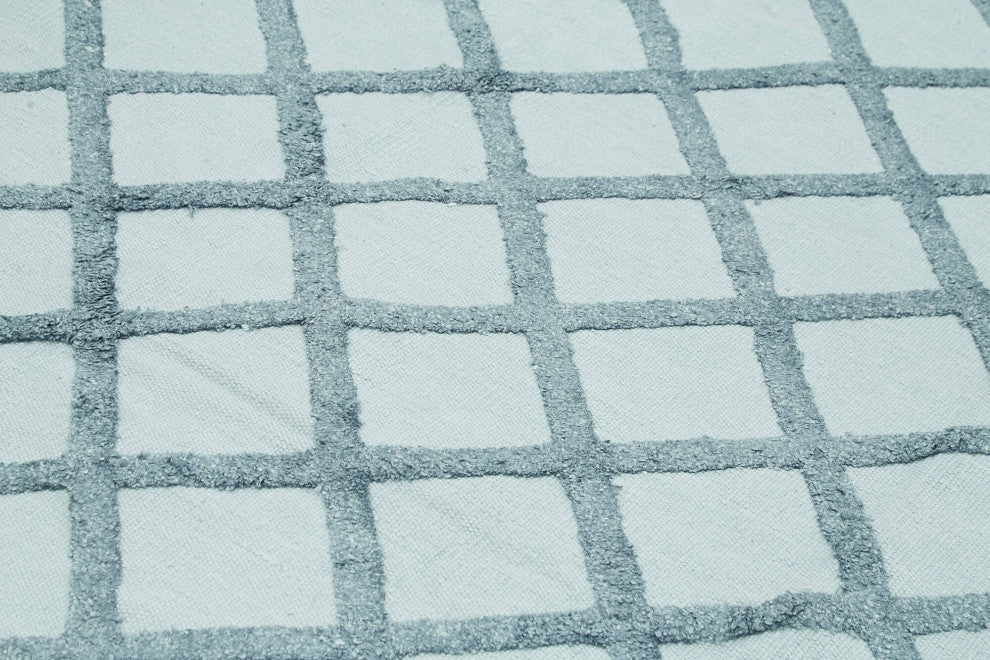 Rug N Carpet - Handmade Modern Design 9' 0'' x 12' 0'' Wool Unique Kilim Rug