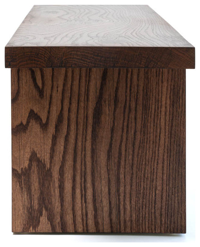 Rustic Wooden Bench Black