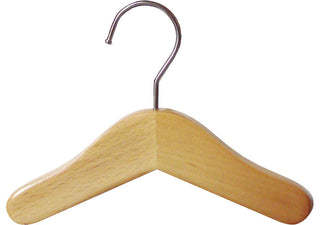 Small Wooden Top Hanger, Box of 6