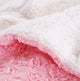 Blushing Rose Embossed Sherpa Fleece Throw Blanket, Pink, 63" X 90"
