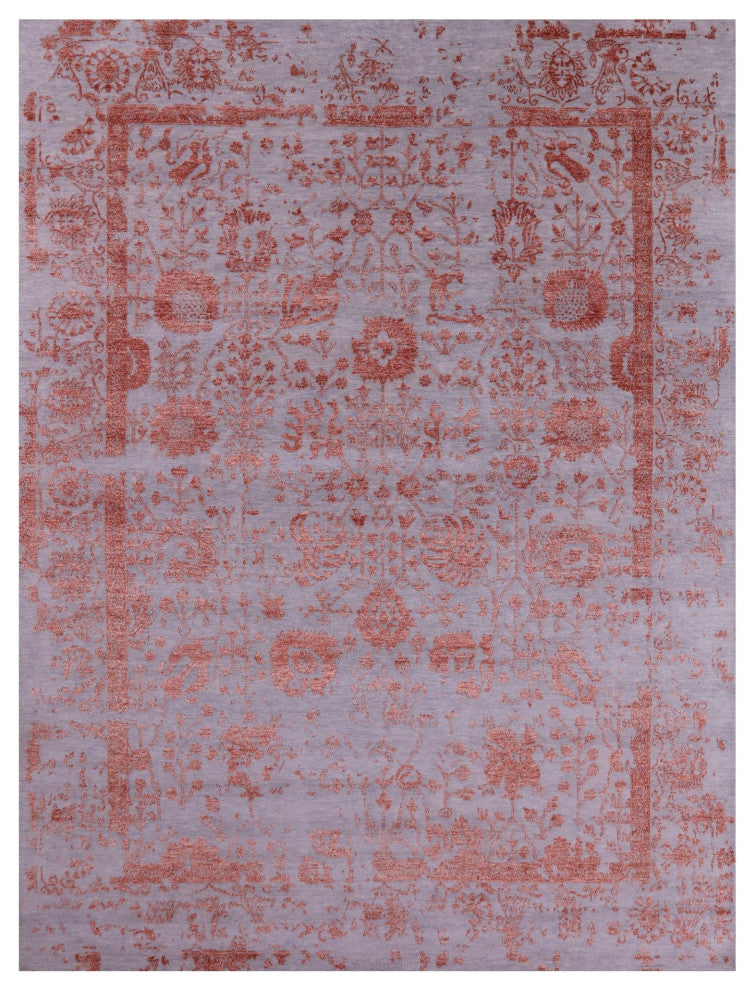 Wool and Silk Persian Handmade Rug 9' 0" X 12' 0" Q6277