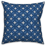 Navy Lattice 18x18 Throw Pillow Cover
