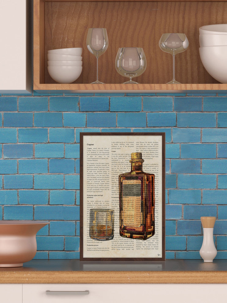 "Cognac History" Framed Painting Print, 16"x24"