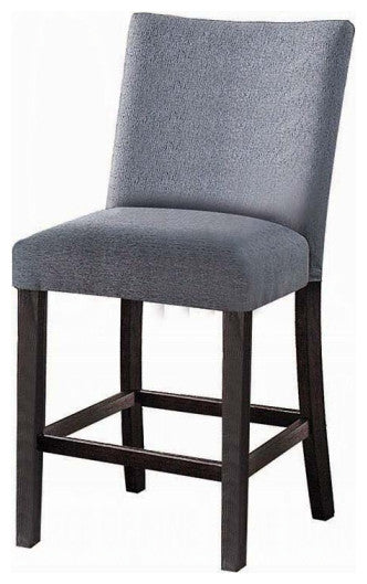 Yelena Counter Height Chair, Set of 2, Fabric and Weathered Espresso