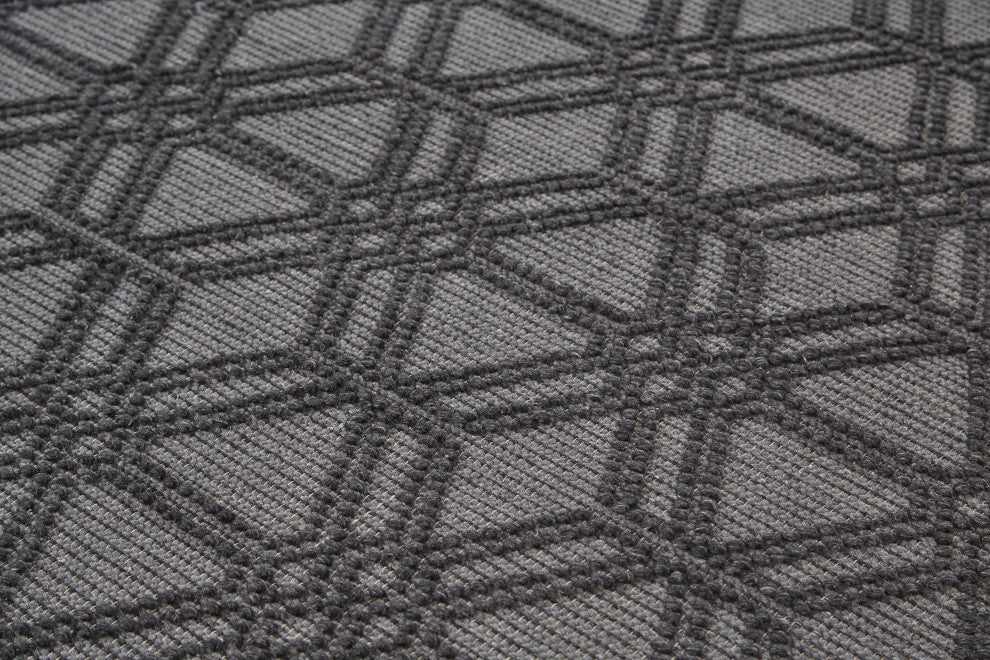 Weave & Wander Lavinda Charcoal 7'9"x9'9" Rug