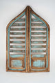 Vintage Inspired Saloon Doors, Pair, 24"x36", Turquoise