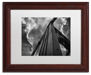 Jason Shaffer 'Andy Warhol Bridge', Wood Frame, White Mat, 14x11