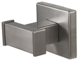Primo Double Robe Hook, Brushed Nickel