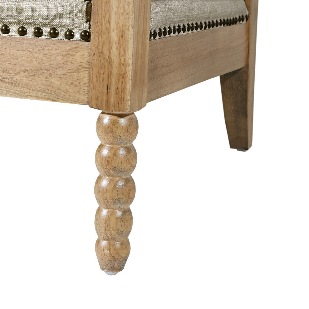 Madison Park Donohue Accent Arm Chair, Light Grey