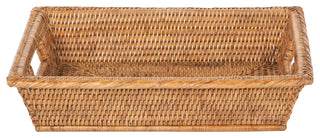 La Jolla Rectangular Multi Purpose Shelf, Storage Basket, Small, Honey-Brown