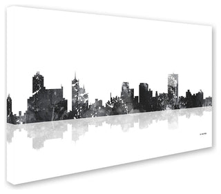 Marlene Watson 'Memphis Tennessee Skyline BG-1' Canvas Art, 16"x24"
