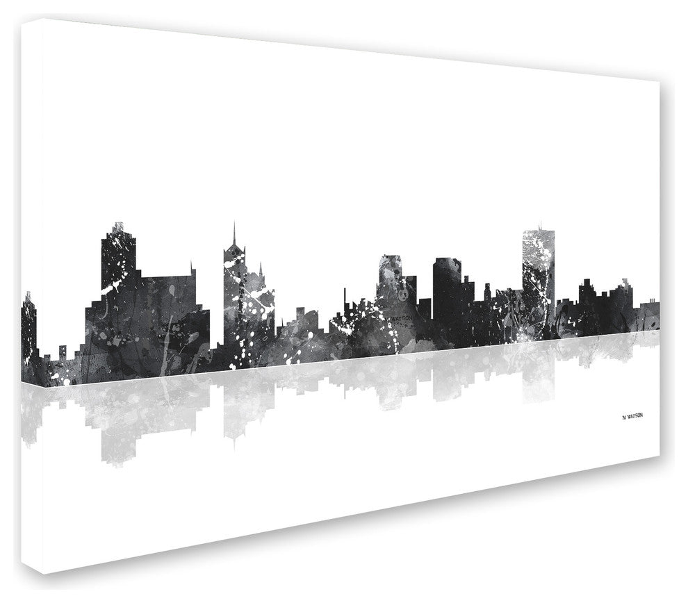 Marlene Watson 'Memphis Tennessee Skyline BG-1' Canvas Art, 16"x24"