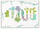 Stupell Industries Faith Succulent Flowers Green Purple, 10 x 15