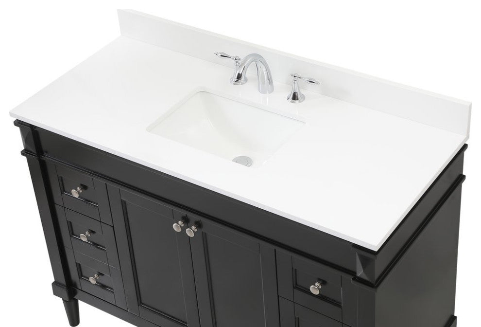 Home Living 21" Transitional Black-Light Bathroom Vanity
