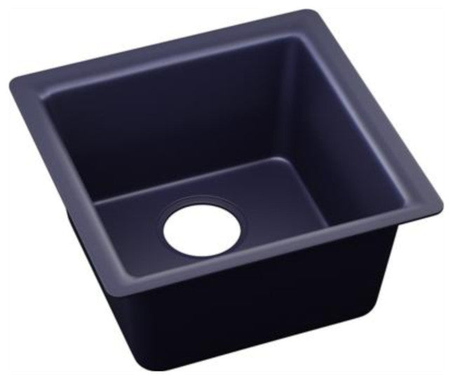 Elkay Luxe 15 3/4" One Bowl Drop In/Undermount Bar/Prep Kitchen Sink, ELX1616MA0