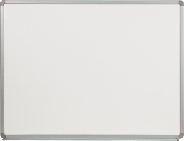 Contemporary 4' Wx3' H Porcelain Magnetic Marker Board