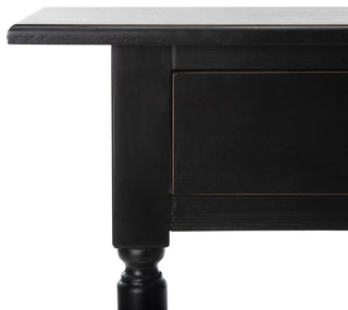 Safavieh Rosemary 2-Drawer Console, Distressed Black