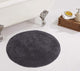 Waterford Absorbent Cotton and Machine washable Bath Rug 22" Round, Gray