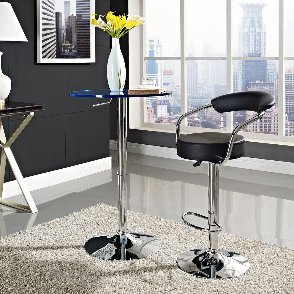 Modern Contemporary Dining Kitchen Bar Stool Black