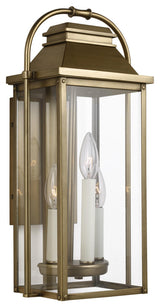 Wellsworth Small Lantern, Painted Distressed Brass