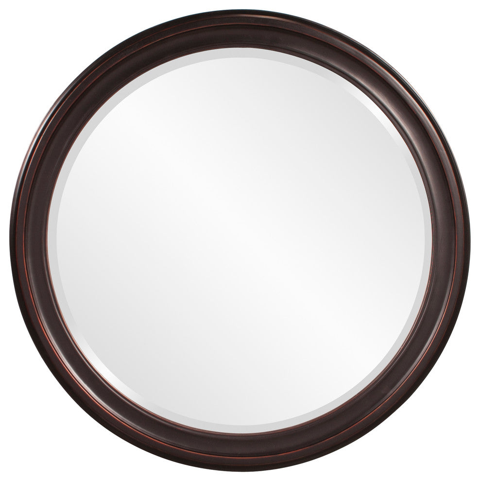 Howard Elliott George Round Mirror, Bronze