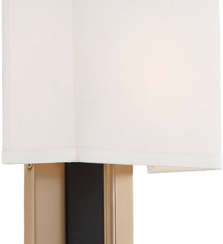 Crystorama Lighting Group BRE-A3631 Brent 15" Tall Wall Sconce - Vibrant Gold /