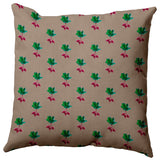 Radishes Pattern Decorative Throw Pillow, Doe, 20"x20"
