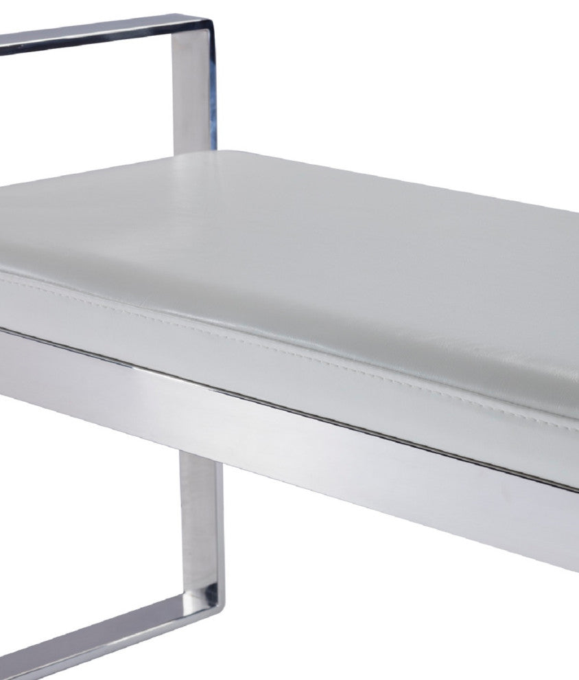 Pasargad Home Luxe Collection Bench, Leather