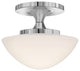 Hinkley Knox Small Semi-Flush Mount, Chrome