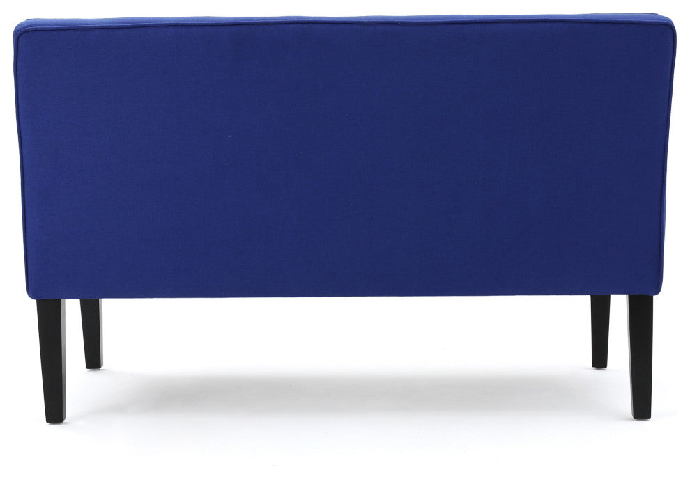 GDF Studio Charlotte Modern Simple Elegant Fabric Loveseat, Royal Blue
