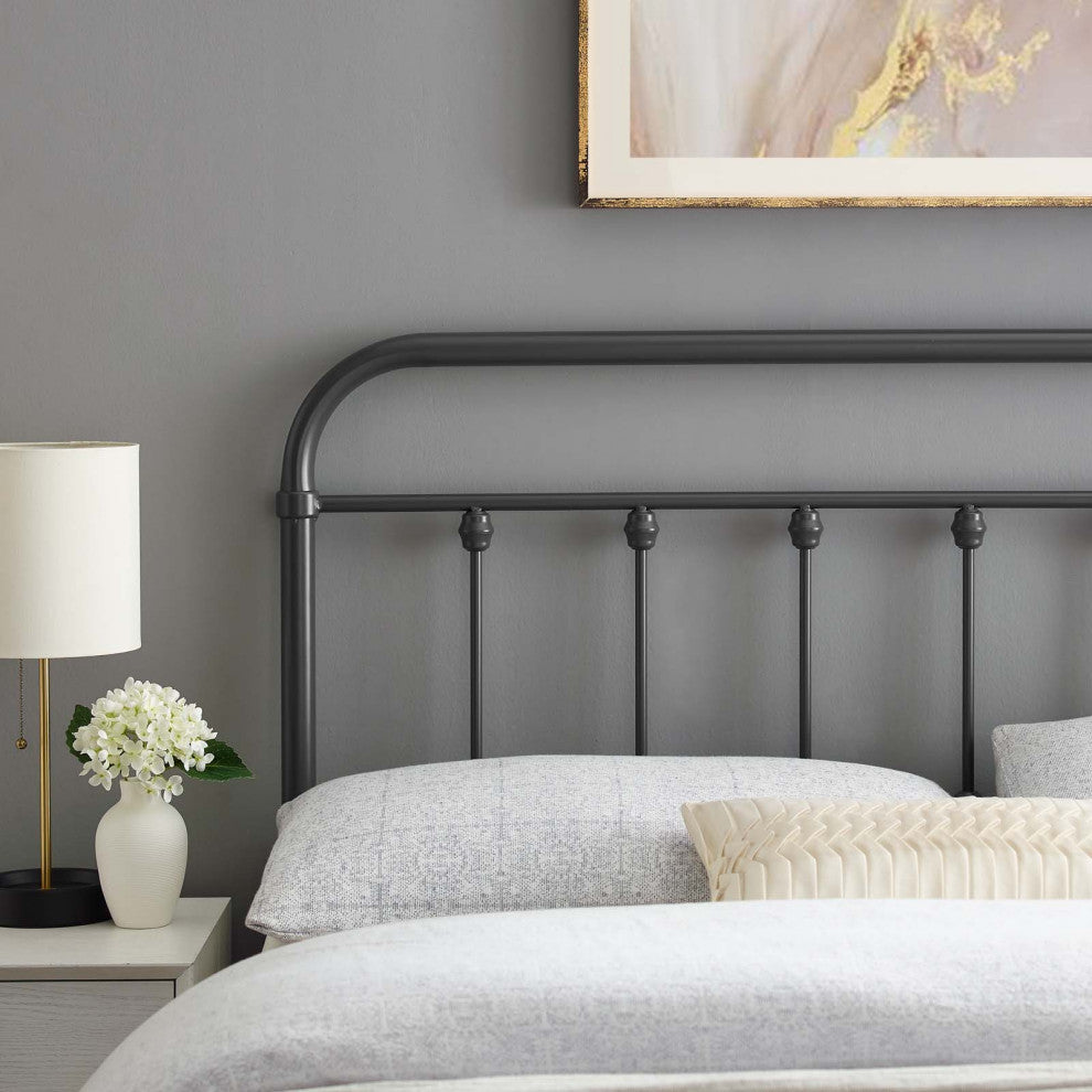 Sage Full Metal Headboard - Gray
