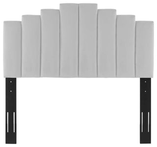 Elise Queen Performance Velvet Platform Bed MOD-6692-LGR