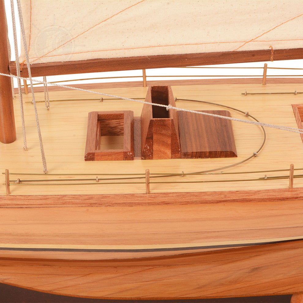 Columbia Yacht L Wooden model sailing boat