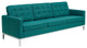 Loft 2 Piece Upholstered Fabric Sofa And Loveseat Set