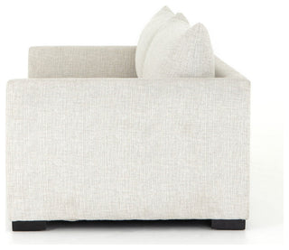 Wickham Sofa Bed, 86.5" Alameda Snow, Ebony, Ronan Linen, Queen