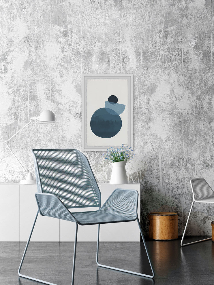 "Midnight Circle Forest" Framed Painting Print, 20"x30"