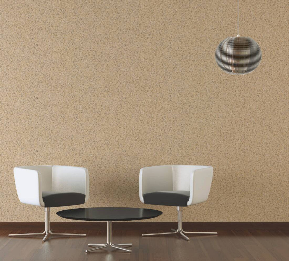 Plain Textured Wallpaper, Scattered Spots, Beige Cream Yellow Vanilla, 1 Roll