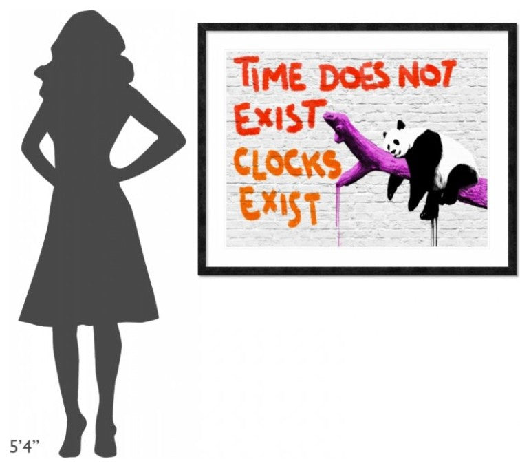 "Time does not exist" Framed Digital Print by Masterfunk Collective, 48x38"