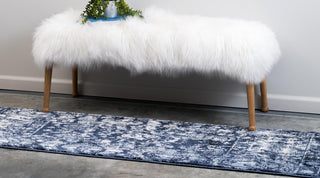 Rug Unique Loom La Jolla Blue Runner 2' 7 x 10' 0