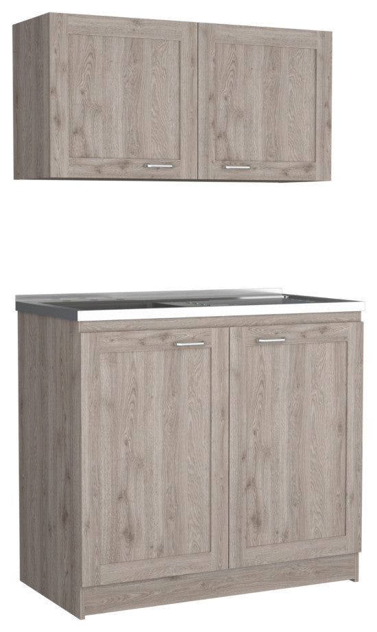 Cabinet Set Zeus, Kitchen, Light Gray
