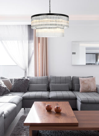 Home Living 32" Chandelier, Black