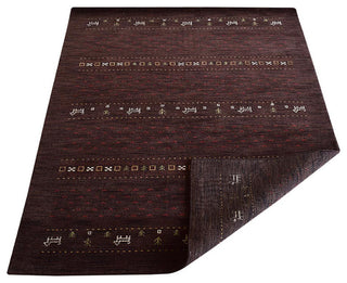 HAND KNOTTED LOOM WOOL ECO-FRIENDLY AREA RUGS - Rectangle, Brown, Contemporary