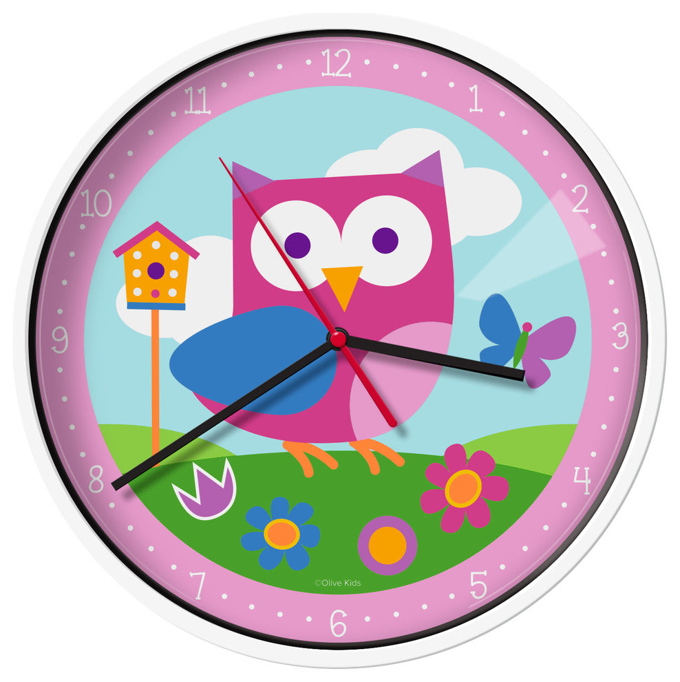 Olive Kids Wall Clock, Birdie